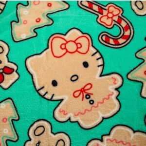 Hello Kitty Gingerbread Christmas Throw Blanket❤️